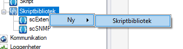 Skapa nytt skriptbibliotek